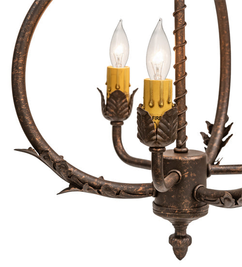 Meyda 12" Wide Antonia 3 Light Chandelier- 204679