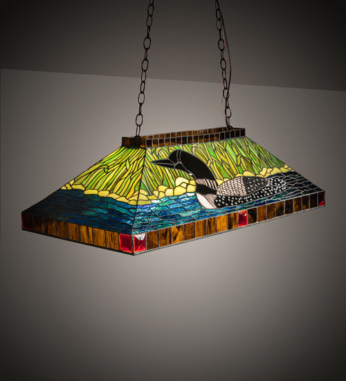 Meyda 39" Long Loon Oblong Pendant 20626