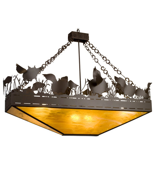 Meyda 64"L Flying Pigs Oblong Inverted Pendant 20766