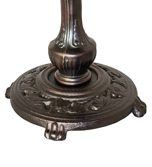 Meyda 20" High Mahogany Bronze Bridge Arm Table Base '21195