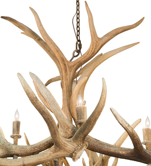 Meyda 84" Wide Antlers Elk & Mule Deer 18 Light Chandelier- 212267