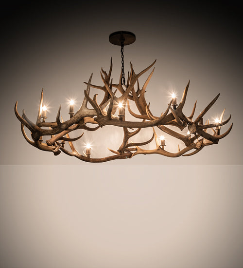 Meyda 85" Wide Antlers 12 Light Chandelier- 212271