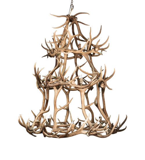 Meyda 70" Wide Antlers Elk 18 Light Chandelier- 212276