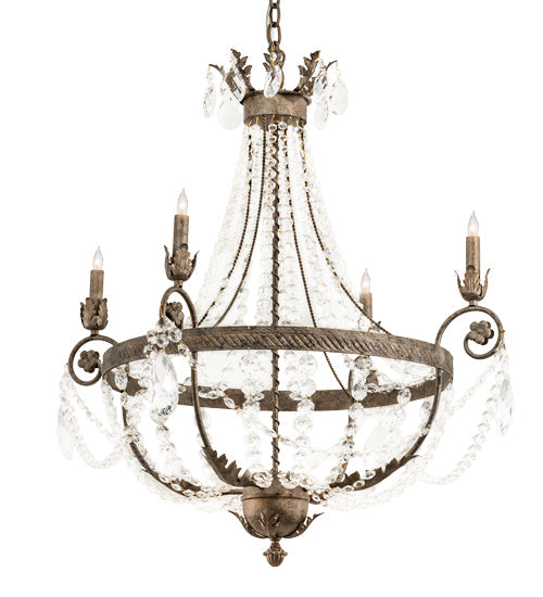 Meyda 34" Wide Antonia 4 Light Chandelier- 212391