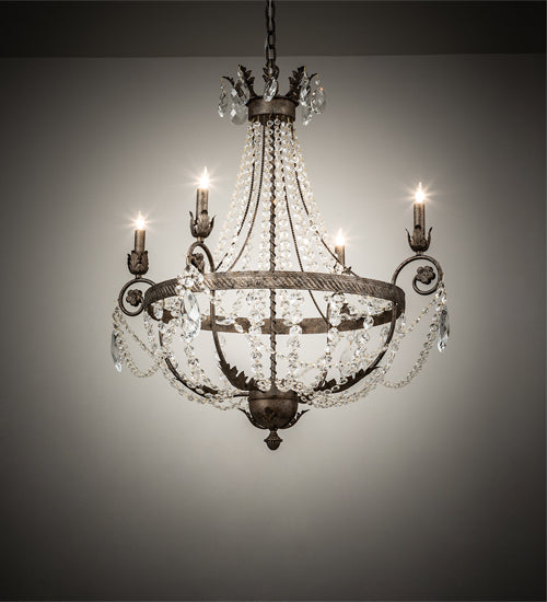 Meyda 34" Wide Antonia 4 Light Chandelier- 212391