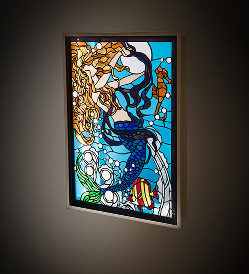 Meyda 22" Wide X 29" High Mermaid Of The Sea Led Backlit Window- 212842