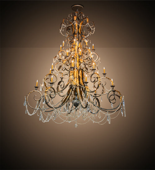 Meyda 78" Wide Serratina 32 Light Chandelier '213272