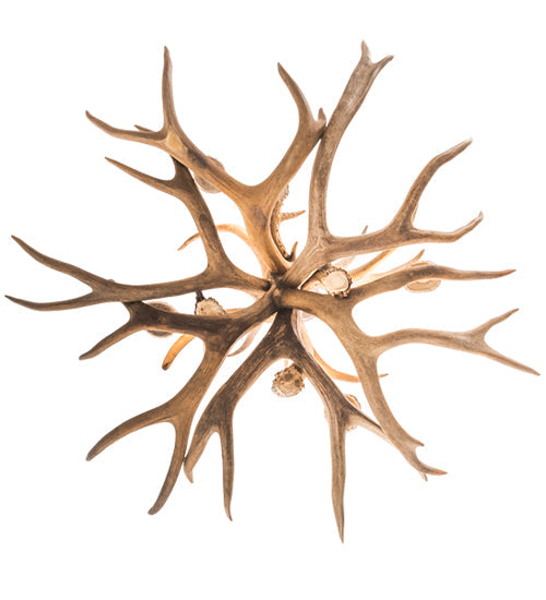 Meyda 29" Wide Antlers Mule Deer 4 Light Chandelier- 213675