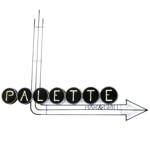 Meyda  85" Wide Paletta Sign- 214316