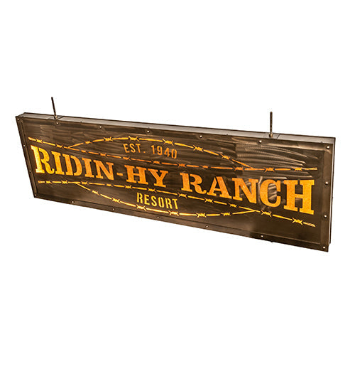 Meyda 79" Wide Ridin Hy Personalized Sign- 214361