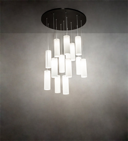 Meyda 48" Wide Cilindro 12 Light Cascading Pendant '214836