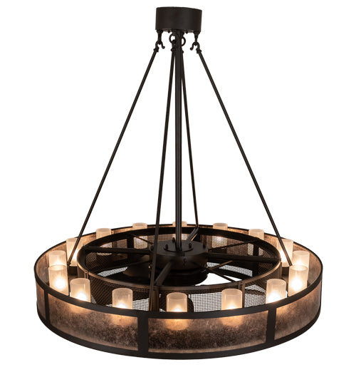 Meyda  48" Wide Smythe Craftsman 16 Light Chandel-Air- 215353