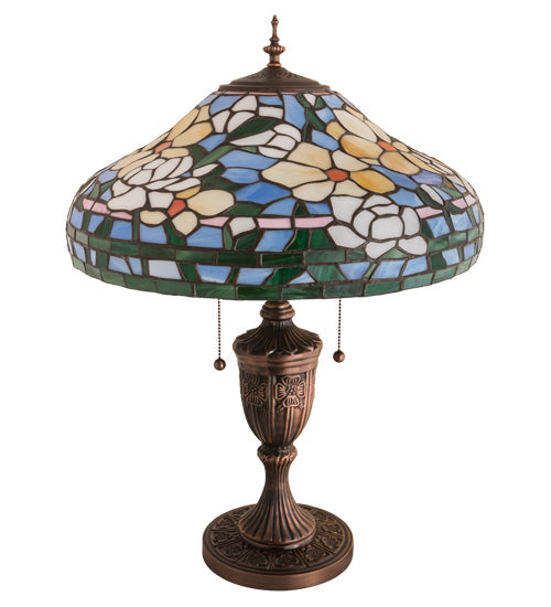 Meyda 18" Wide Jasmine Flower Table Lamp- '216944