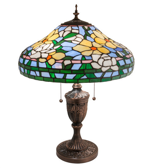 Meyda 18" Wide Jasmine Flower Table Lamp- '216944