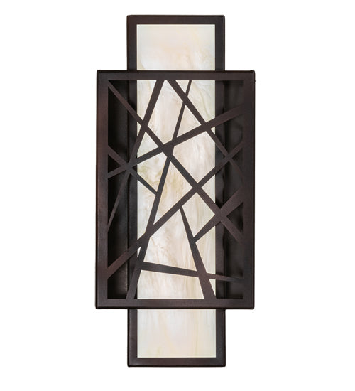 Meyda 8" Wide Quadrato Rich Umador Wall Sconce- 217647