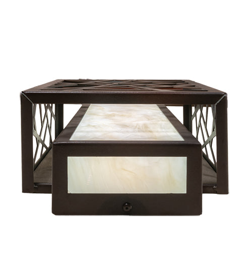 Meyda 8" Wide Quadrato Rich Umador Wall Sconce- 217647