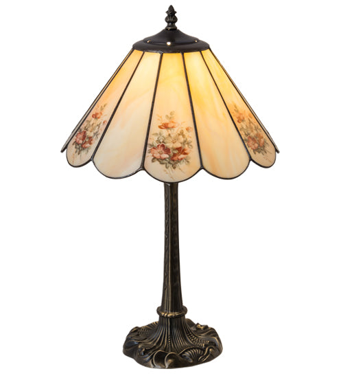 Meyda 21" High Pansies Table Lamp- 218834