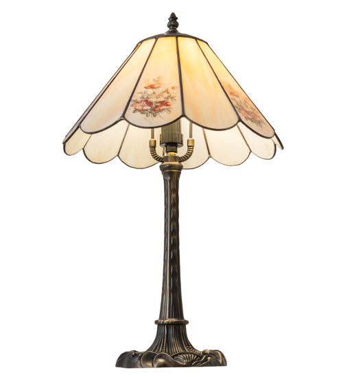 Meyda 21" High Pansies Table Lamp- 218834