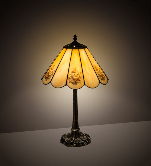 Meyda 21" High Pansies Table Lamp- 218834