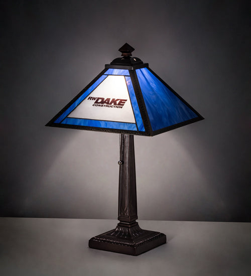 Meyda 23" High Personalized Mission Table Lamp- 219517