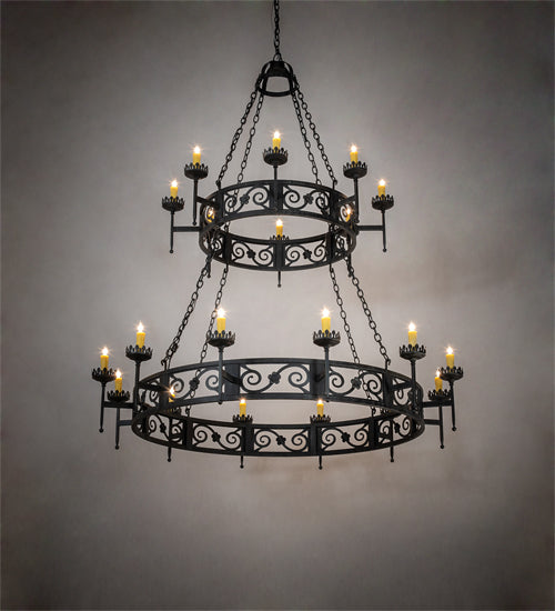 Meyda 66" Wide Majella 20 Light Two Tier Chandelier '219839