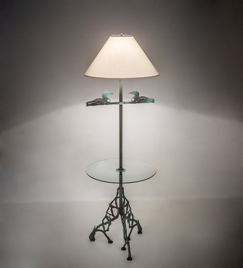 Meyda 65" High Loon W/Glass Table Floor Lamp '221612