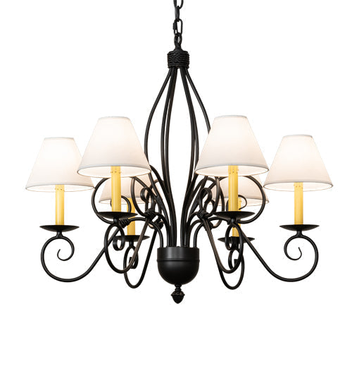 Meyda 32" Wide Squire 6 Light Chandelier 227499