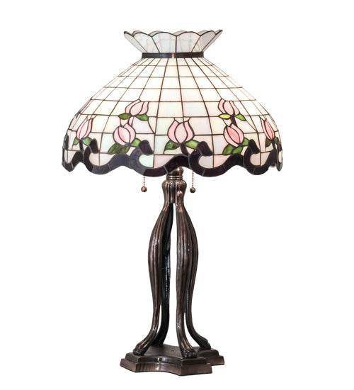 Meyda 32" High Roseborder Table Lamp - 228791