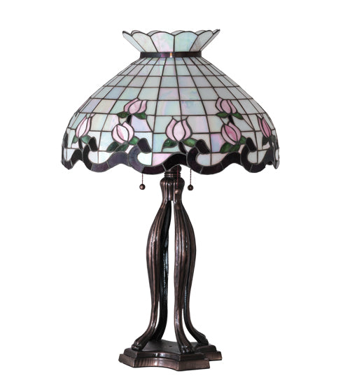 Meyda 32" High Roseborder Table Lamp - 228791