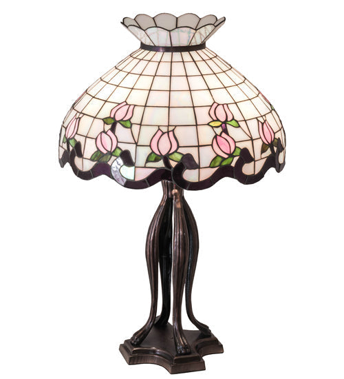 Meyda 32" High Roseborder Table Lamp - 228791