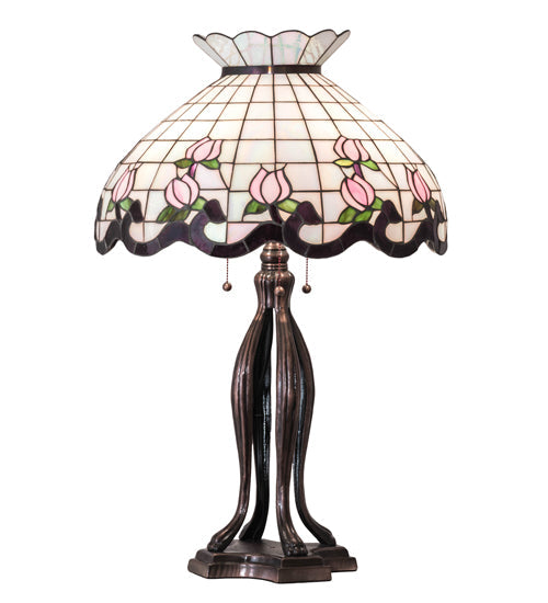 Meyda 32" High Roseborder Table Lamp - 228791