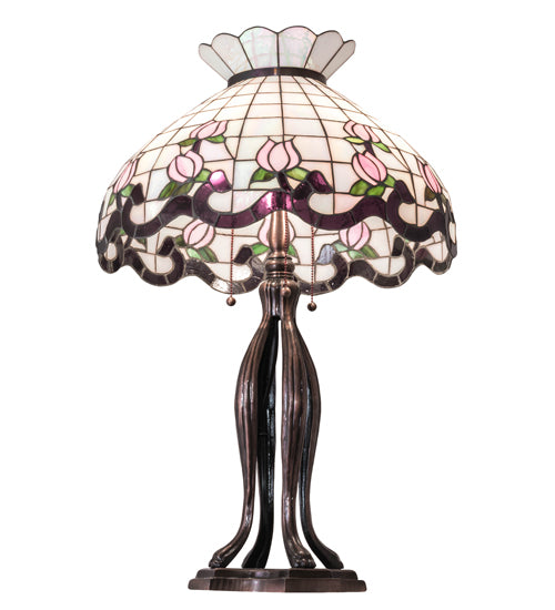 Meyda 32" High Roseborder Table Lamp - 228791