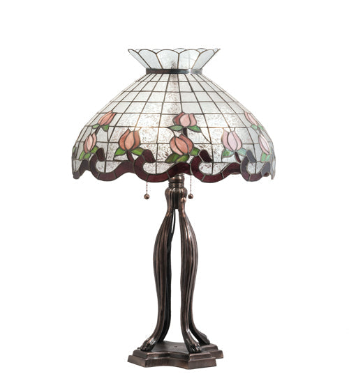 Meyda 32" High Roseborder Table Lamp - 228799