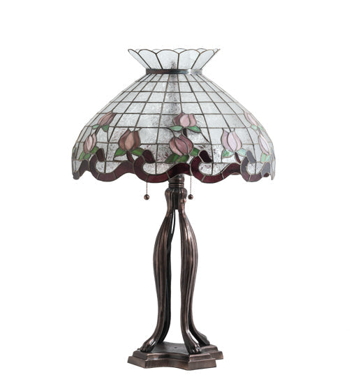 Meyda 32" High Roseborder Table Lamp - 228799