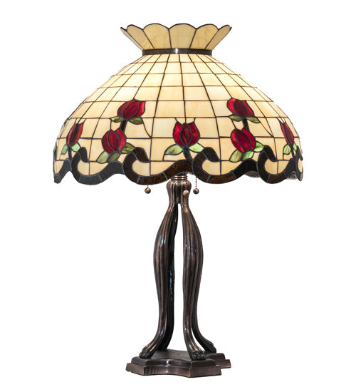 Meyda 32" High Roseborder Table Lamp - 228801