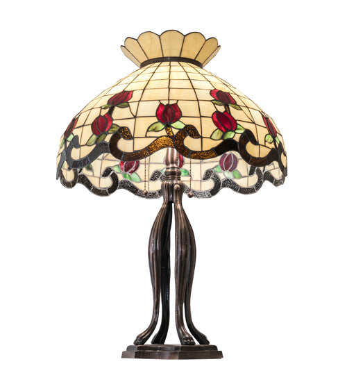 Meyda 32" High Roseborder Table Lamp - 228801