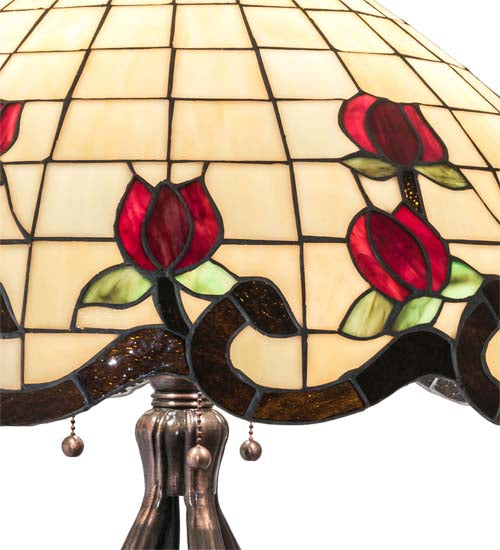 Meyda 32" High Roseborder Table Lamp - 228801