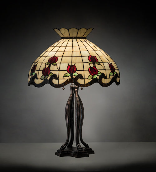 Meyda 32" High Roseborder Table Lamp - 228801