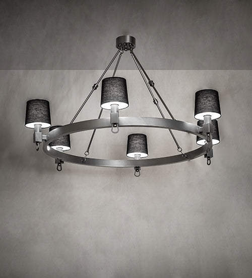 Meyda 60" Wide Luebeck 6 Light Chandelier- 229819