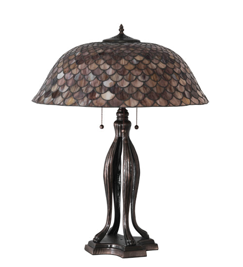 Meyda 30" High Fishscale Table Lamp - 230385