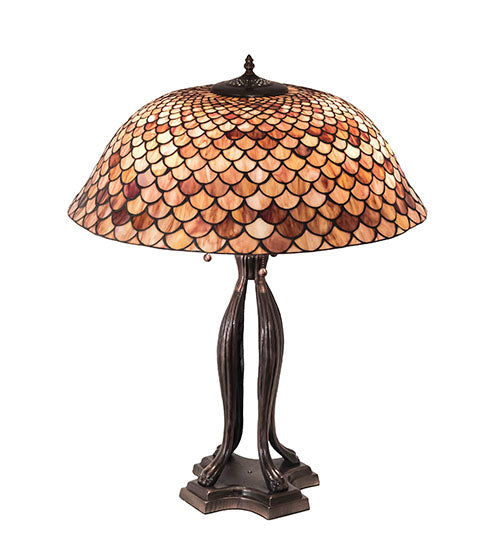 Meyda 30" High Fishscale Table Lamp - 230385