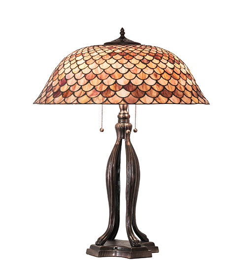 Meyda 30" High Fishscale Table Lamp - 230385