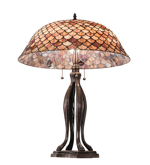 Meyda 30" High Fishscale Table Lamp - 230385