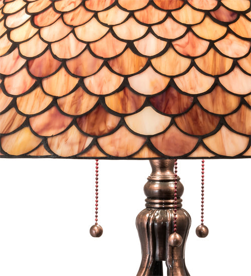 Meyda 30" High Fishscale Table Lamp - 230385