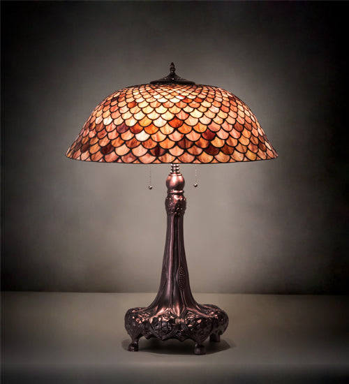 Meyda 31" High Fishscale Table Lamp- 230408