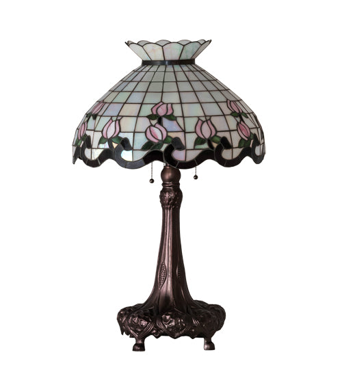 Meyda 33" High Roseborder Table Lamp- 230471