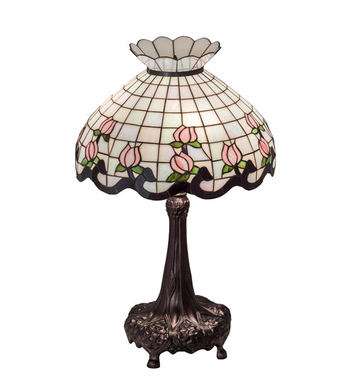 Meyda 33" High Roseborder Table Lamp- 230471