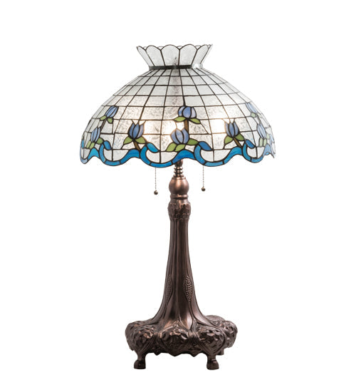 Meyda 32" High Roseborder Table Lamp - 230472