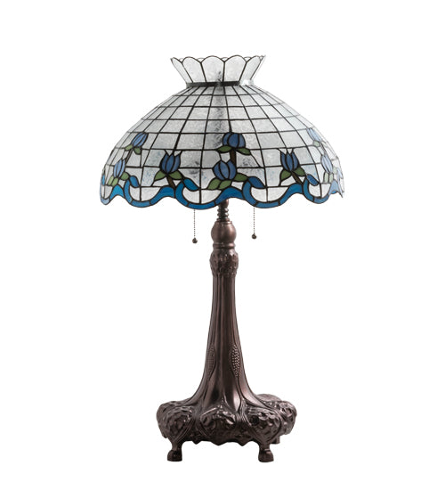 Meyda 32" High Roseborder Table Lamp - 230472