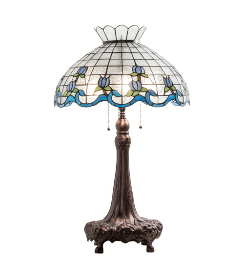 Meyda 32" High Roseborder Table Lamp - 230472